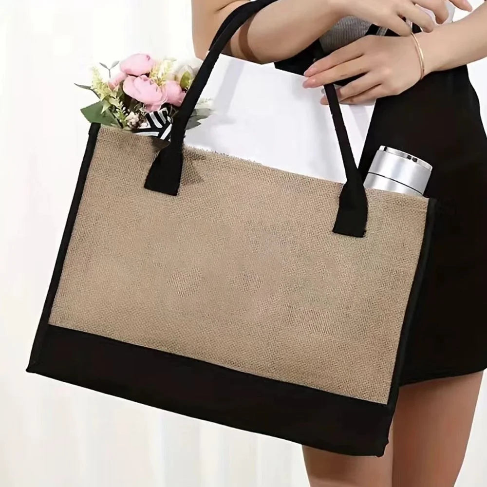 Large Capacity Grocery Letter Pattern Bags