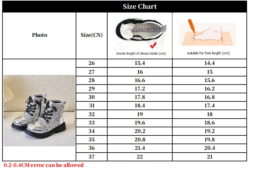 Princess Style British Short Side Zipper Elegant 26-36 Boots