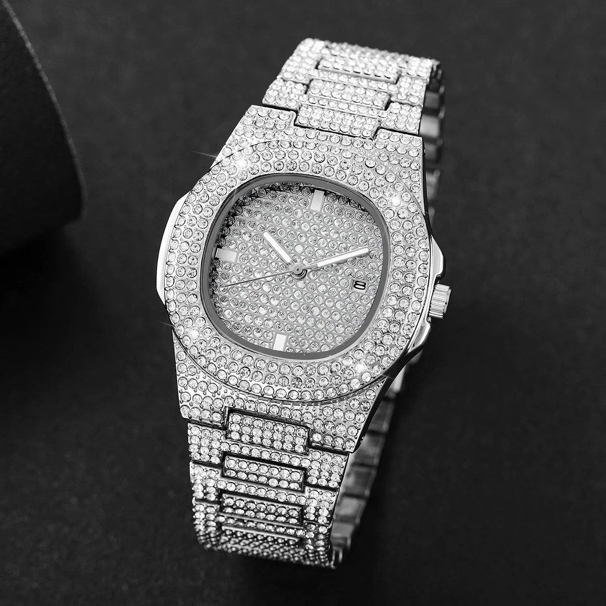 Full Diamond Stainless Steel Watches