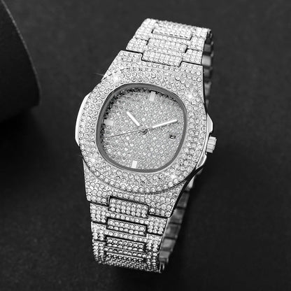Full Diamond Stainless Steel Watches