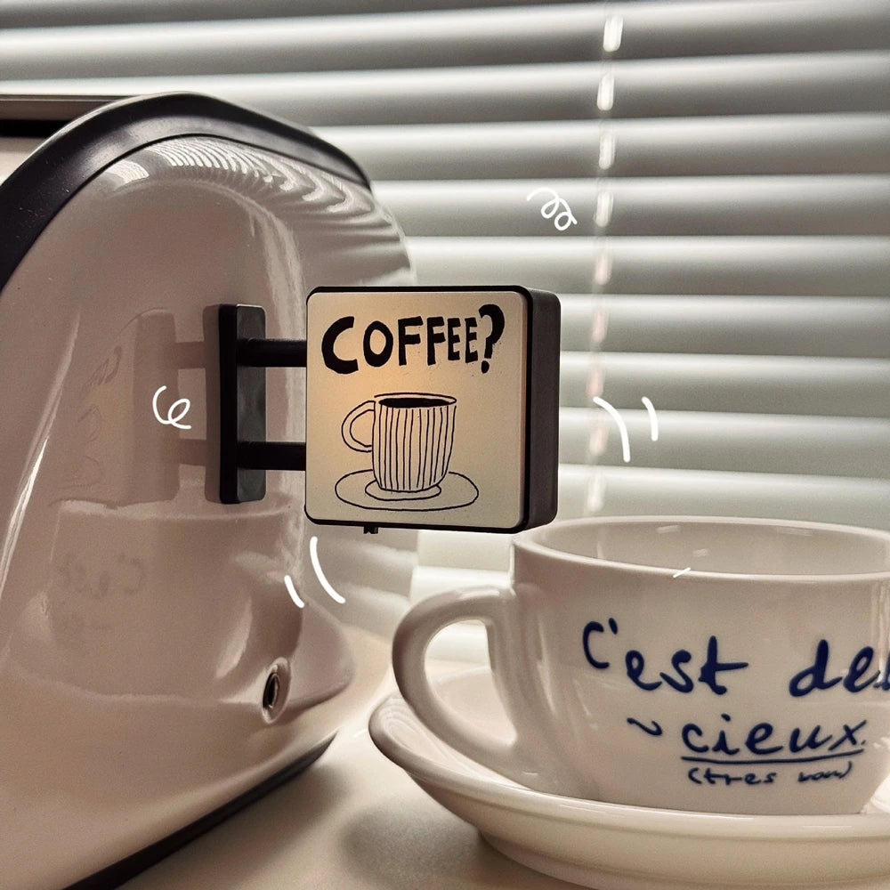 Mini Lightbox Fridge Magnet Coffee
