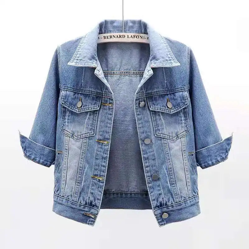 Denim Short Casual Loose Jean Jackets