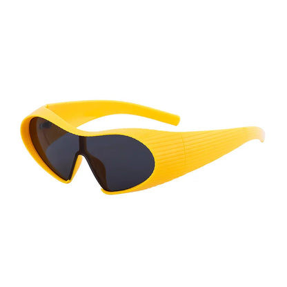 Irregular Frame Cat Eye Sports Cycling Sunglasses