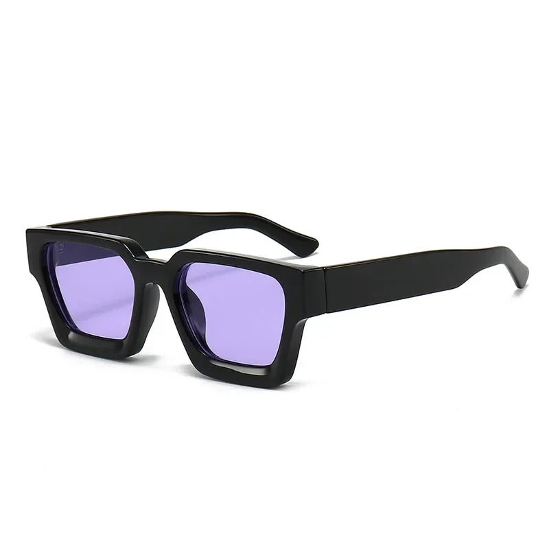 Square Luxury Retro Green Brand Designer Sun Glasses