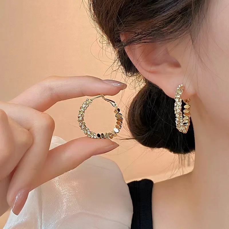 Luxury Big Round Hoop Earrings