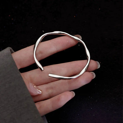 925 Sterling Silver Bangle Bracelet Set