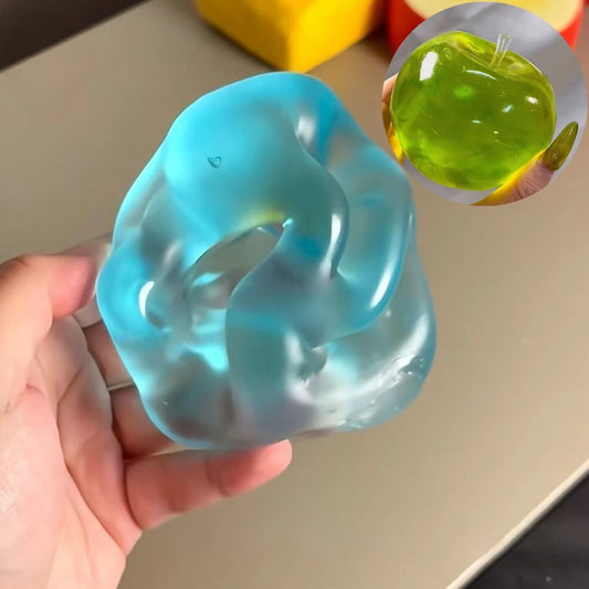 Squishy Green Apple Stress Ball Soft Fidget Sensory Toy