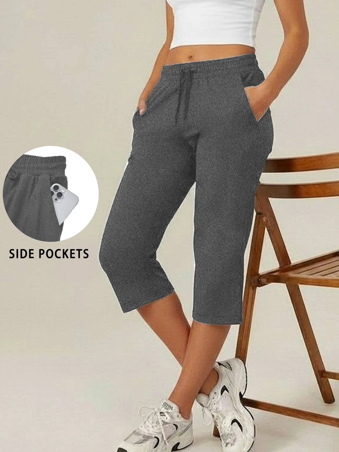 Capri Yoga Loose Soft  Pants