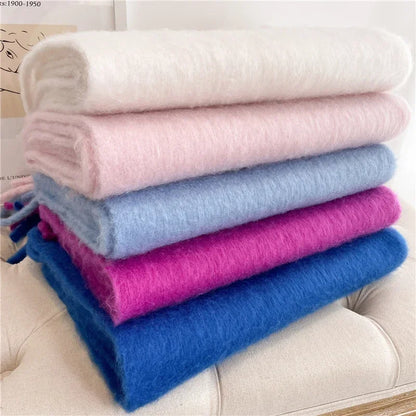 Cashmere Warm Solid Pashmina Blanket Wraps