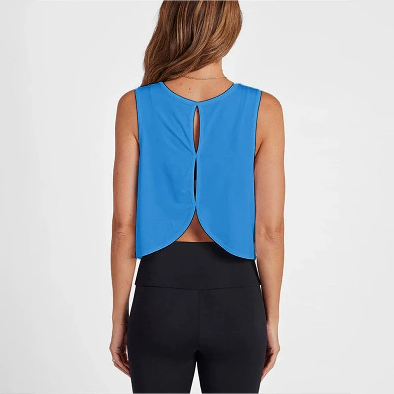 Racerback Yoga Workout Gym Sleeveless Shirts