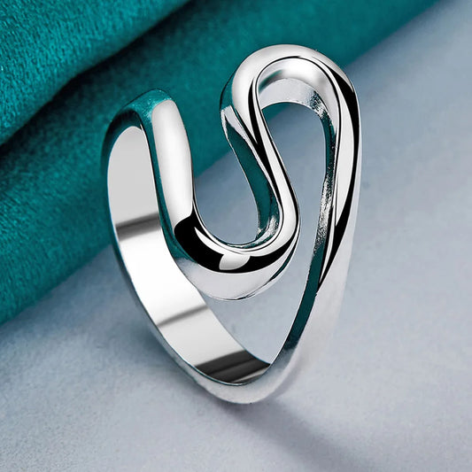 925 Sterling Silver Snake Charm Rings