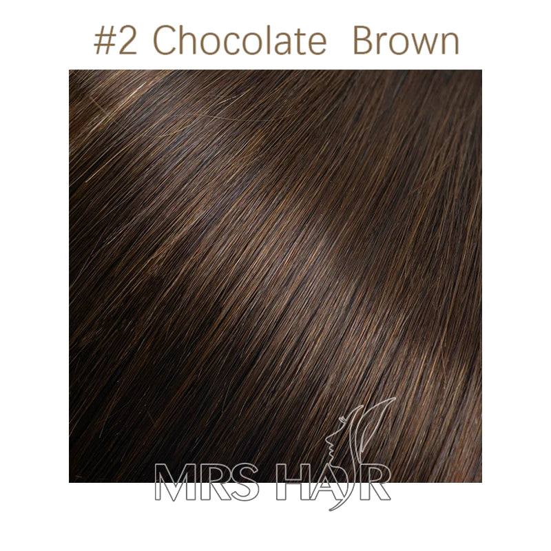 Flat Pu Tape Real Human Hair Wigs