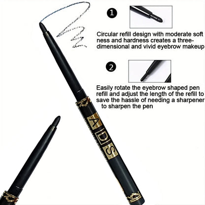 3PCS/9PCS Long-Lasting Waterproof Black Eyeliner Pencil