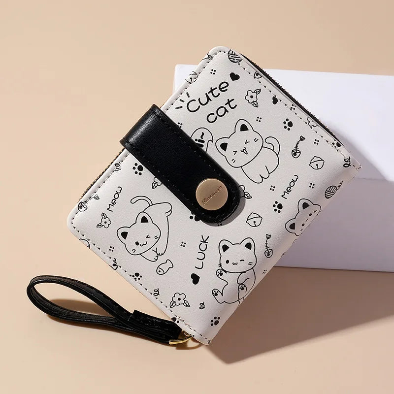 Japanese Cat Card Holder Wallets