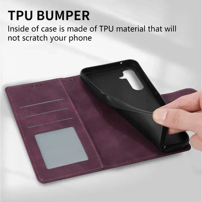 Wallet With Card Slot Flip Leather Samsung Case