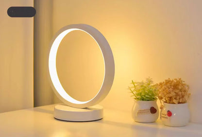 20CM LED Simple Circular Ring Table Lamp