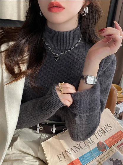 Velvet Lining Thickened Inner Wear Shirt