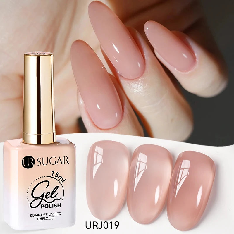 SUGAR Jelly Milky White Translucent Gel Polish