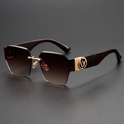 Versatile metal Elegant sunglasses