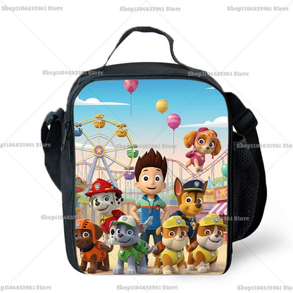 Paw Patrols Chase Skye Cute Food Container School Lunch Bag