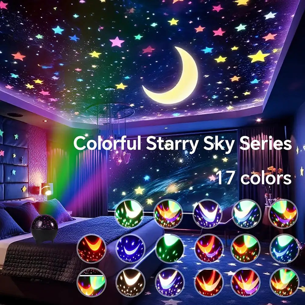 Colorful Starry Sky Series 17 Colors Star Moon