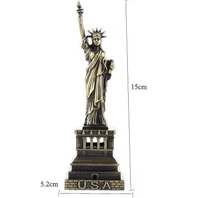 Metal Architecture Figurine World Famous Landmark Building