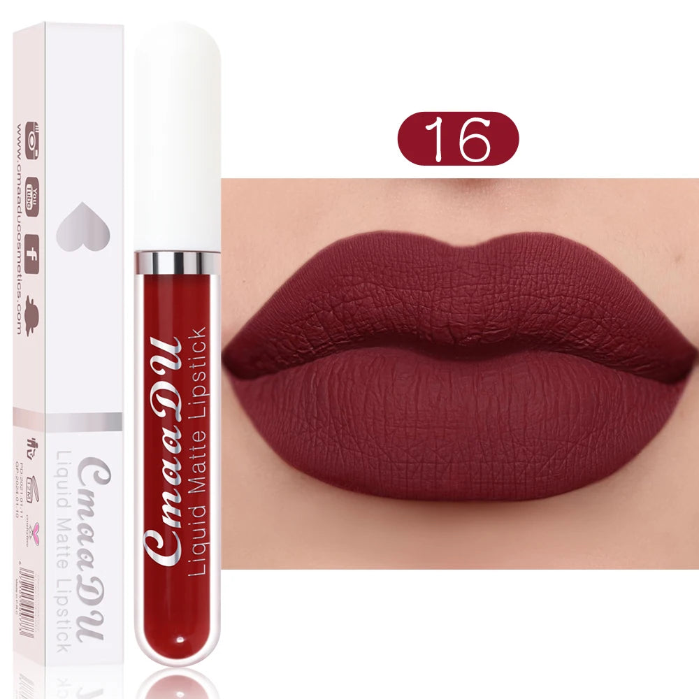 1 Pcs Matte Lip Gloss Liquid Lipstick Waterproof