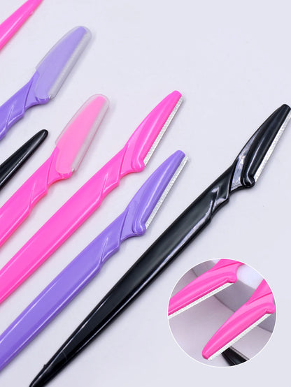 30Pcs/Bottle Eyebrow Razors With Container Facial Eye Brow Trimmer