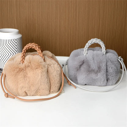 Crossbody Pumpkin Plush Bag Cute Tote Bags