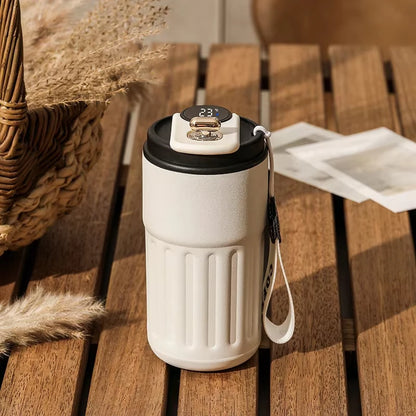 450ML Thermos Water Bottle Smart Display Temperature Stainless Steel Mug