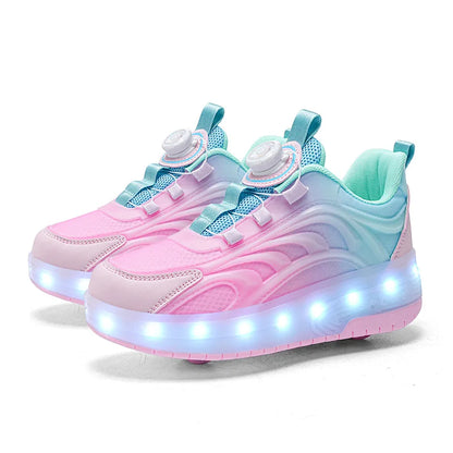 Led Light Roller Skate Skateboard Sneakers