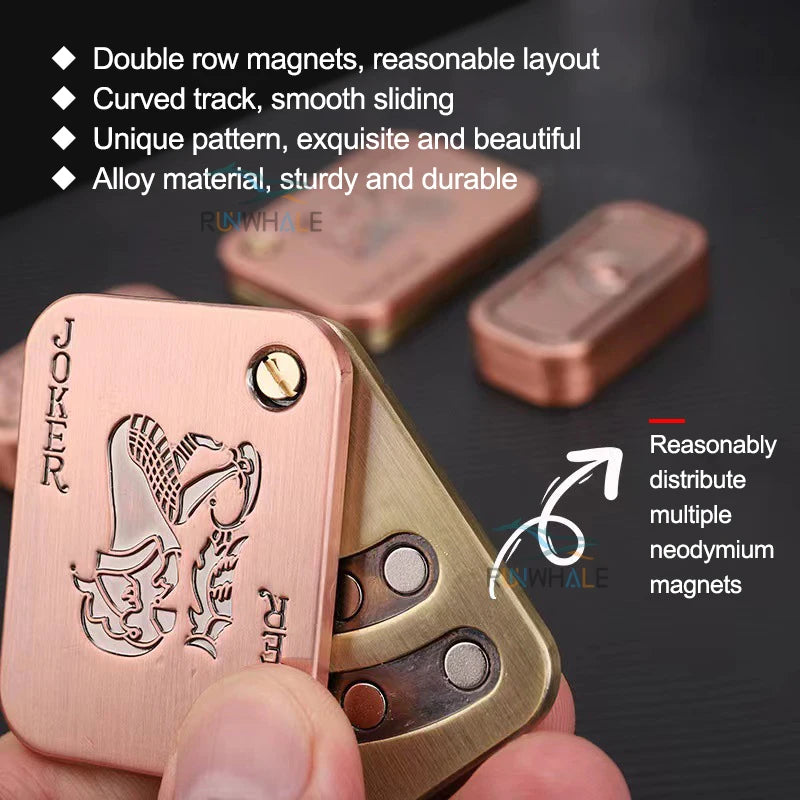 EDC Push Slider Metal Fidget Anti Stress Toys