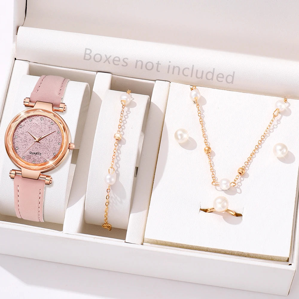 DANA Dial Quartz Strap Cherry