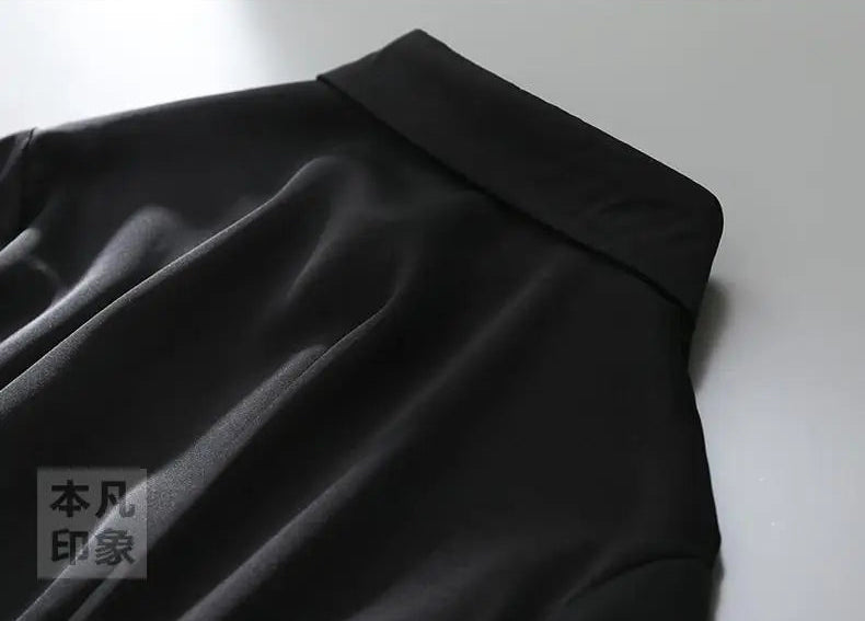 Blusas de oficina de manga larga tipo farol para mujer