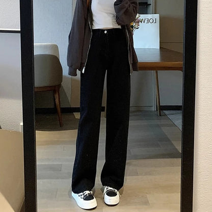 Wide Leg Jeans Trousers