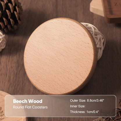 Wood Coasters Beech Coasters Heat Resistant