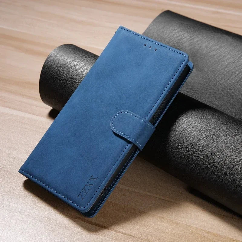 Wallet With Card Slot Flip Leather Samsung Case