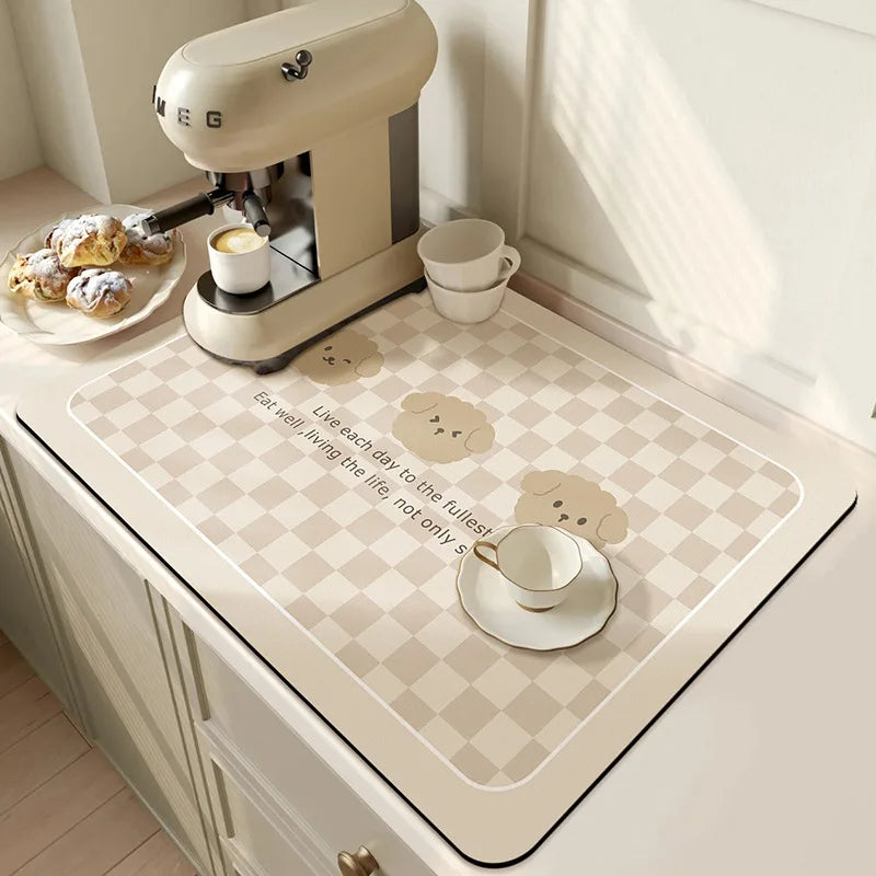 Super Antiskid Large Absorbent Draining Mat