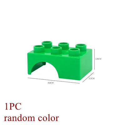Big Building Blocks Marble Race Run Track Dinosaur Part Maze Toy