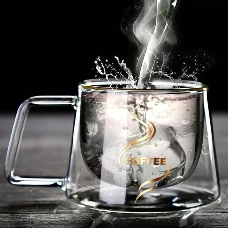 Double-Wall Heat-Resistant Glass Espresso Cup