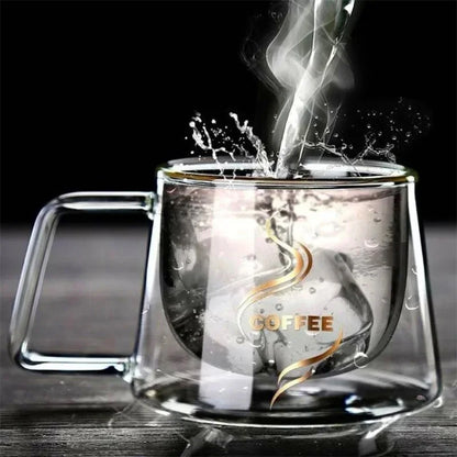Double-Wall Heat-Resistant Glass Espresso Cup