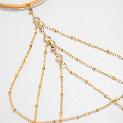 Rhinestone Chain Upper Arm Bracelet