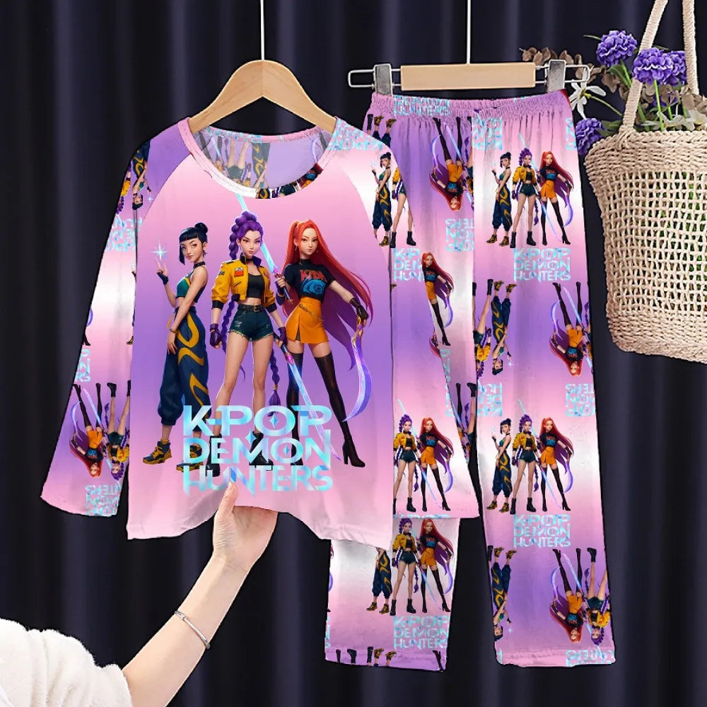 Pajamas Kpop Long Sleeve Sleepwear Pyjamas
