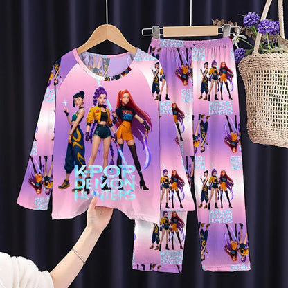Pajamas Kpop Long Sleeve Sleepwear Pyjamas