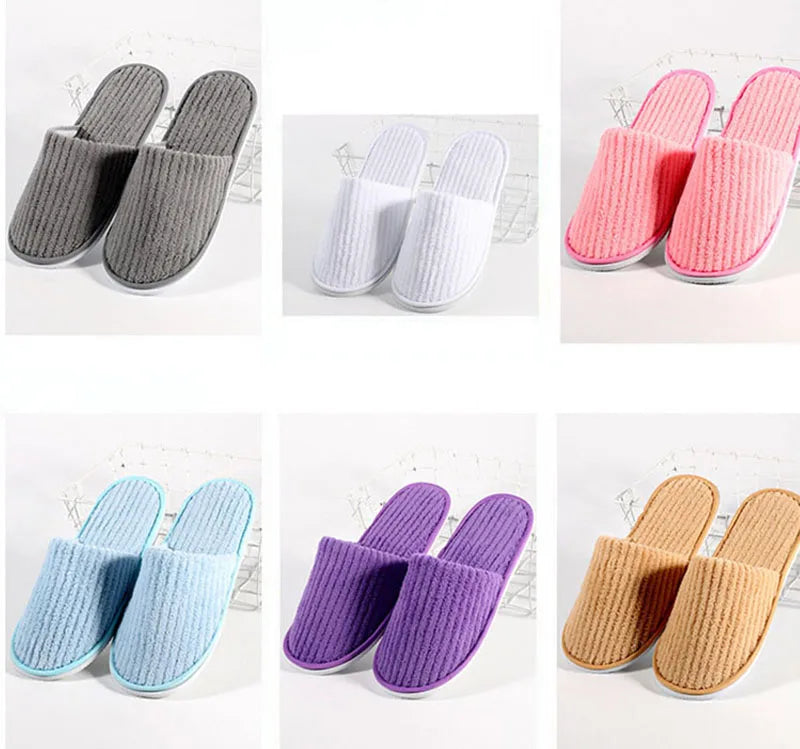 Non-slip Travel Hotel Indoor Guest High Quality Disposable Slippers