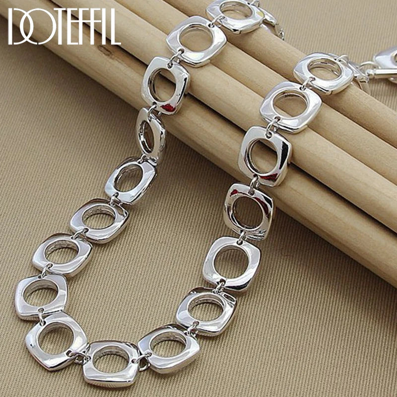 925 Sterling Silver Round Chain Necklace Jewelry
