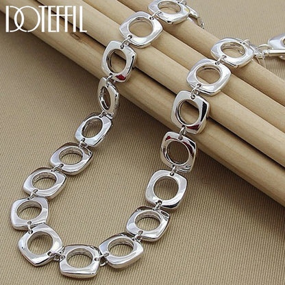 925 Sterling Silver Round Chain Necklace Jewelry