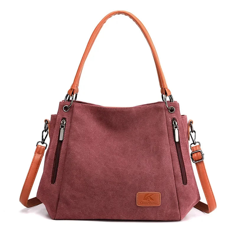 Luxury Shoulder Crossbody Canvas Messenger Bag