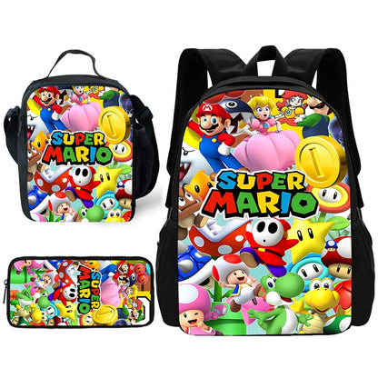 Anime Game Crazy M-M-Marios Backpack School Bags