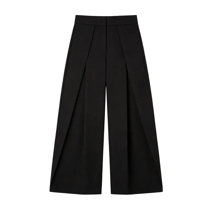 Black Baggy Wide Leg Pants